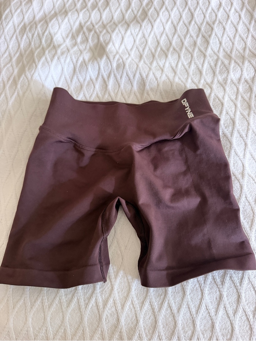 Women’s High-Waist Biker Shorts in Deep Plum - OFNIQ